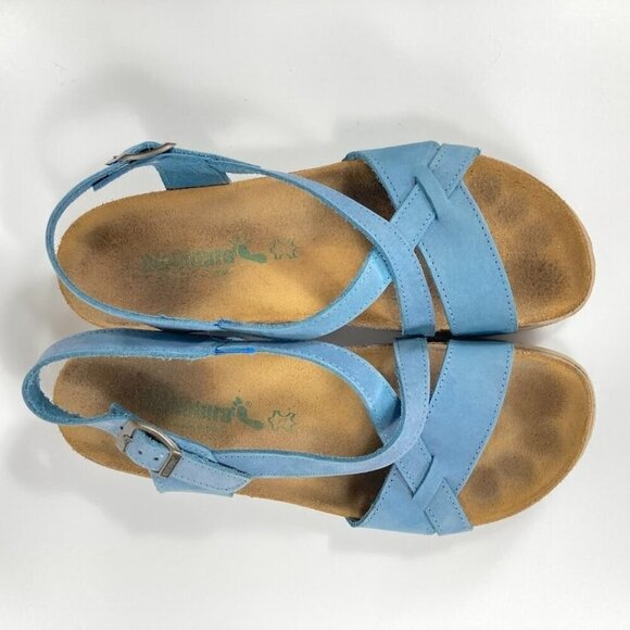 BioNatura Italian Leather Anatomic Cork Heel Sandals 9 1/2 - Picture 5 of 8